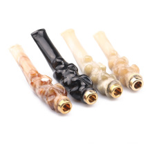 Hot sale authentic natural exquisite craft horn cigarette holder